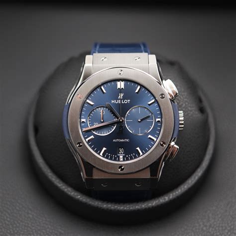 hublot classic fusion berluti blue|Classic Fusion Chronograph Titanium Blue 45 mm.